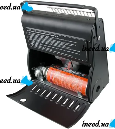 Table gas heater SI YI JIA SYJ-8508 stove for 1 burner with piezo ignition, ceramic heater and cylinder adapter Ax-016-3