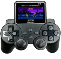 Mini Retro Gaming Console Gamepad Jetson SEGA S10 Gamepad for 520 Built-in Games, Wireless Console with 2.4 LCD Screen from Battery Black