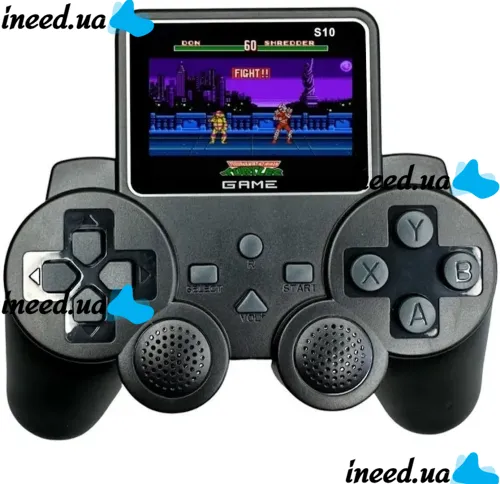Mini Retro Gaming Console Gamepad Jetson SEGA S10 Gamepad for 520 Built-in Games, Wireless Console with 2.4 LCD Screen from Battery Black