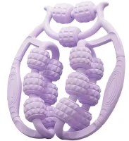Кольцевой роликовый массажер Spirill massager AND526 для глубокого массажа тканей и мышц для шеи 15 колес, Антицеллюлитный ручной ролик для тела