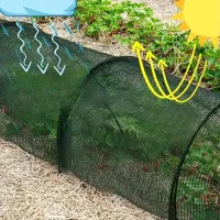 Garden Line SD-03 3 meter sun shading net for plants from the sun, Arched shelter 300 cm 45% shading for greenhouse Green
