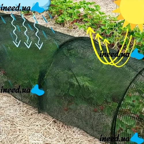 Garden Line SD-03 3 meter sun shading net for plants from the sun, Arched shelter 300 cm 45% shading for greenhouse Green