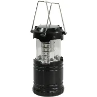 Світлодіодний кемпінговий ліхтар Power Line WF86 30LED від батарейок 3W, розкладна лампа ліхтарик на батарейках для аварійного освітлення 3Вт Чорний