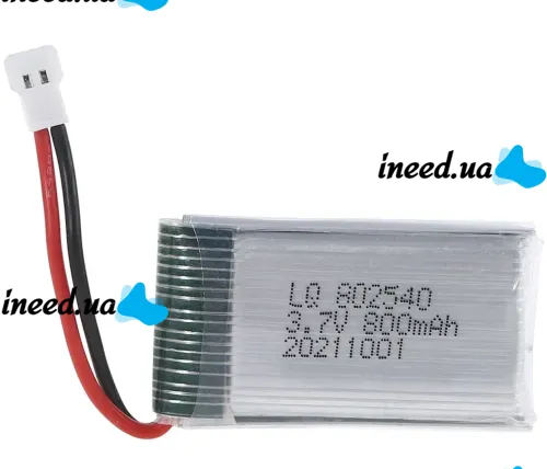 Universal battery for quadcopter Syma 3.7v 800mAh, battery for quadcopters