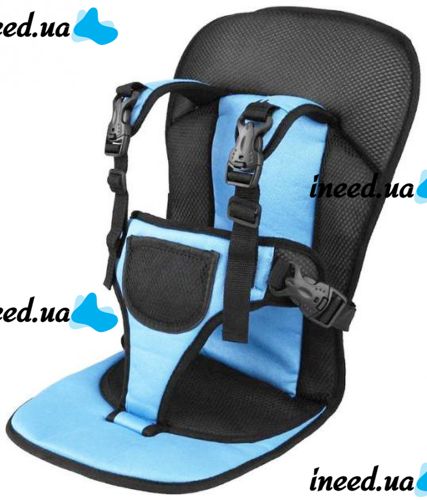 Child Frameless car seat Multi Function Car Cushion Blue, Universal car seat for a child in a car up to 25 kg, Comfortable car seat