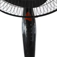 Floor fan RAF FS40 120W 3 blades 40 cm, RAF 16" inch fan on telescopic leg 106-136 cm with mains swivel Black