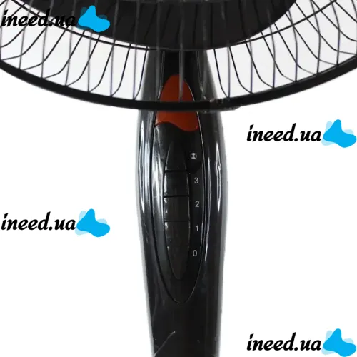 Floor fan RAF FS40 120W 3 blades 40 cm, RAF 16" inch fan on telescopic leg 106-136 cm with mains swivel Black
