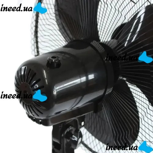 Floor fan RAF FS40 120W 3 blades 40 cm, RAF 16" inch fan on telescopic leg 106-136 cm with mains swivel Black
