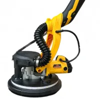 Шліфувальна машина з подовжувачем DeWalt SFMEE500S 215мм з пилозбірником для стін і стель, Шліфувальна машина жираф Деволт з пилососом і підсвічуванням від мережі