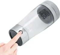 Automatic Transparent Mug Stirrer Auto Stirring Mug 400 ml, Thermocup Shaker with Mixer for Stirring Coffee, Smoothie cocktails on batteries