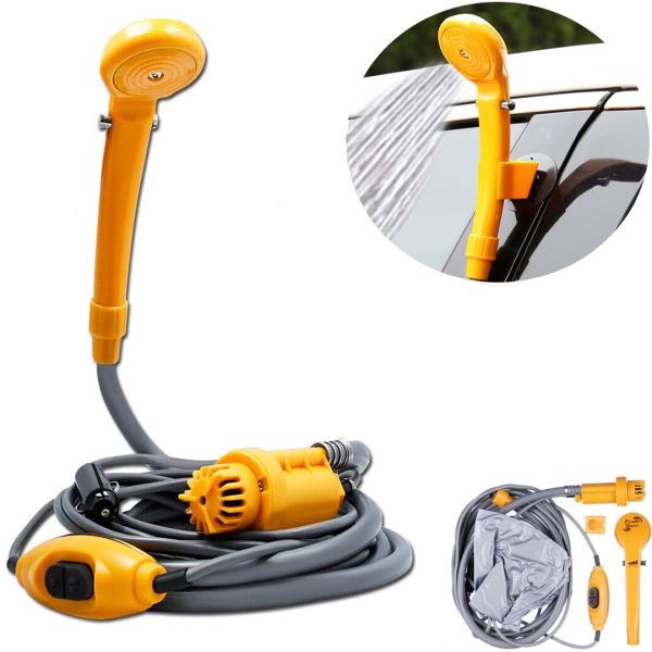 Car Portable Shower Aqua Fresh YD104, Car Cigarette Lighter Shower 104 12V, Car Wash for Travel, Camping and Car Washing 35W Car Wash