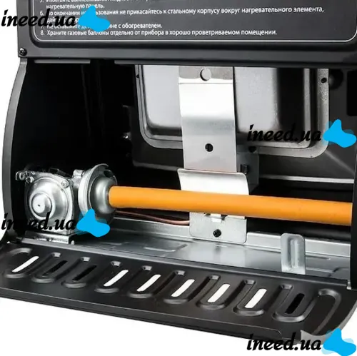 Table gas heater SI YI JIA SYJ-8508 stove for 1 burner with piezo ignition, ceramic heater and cylinder adapter Ax-016-3