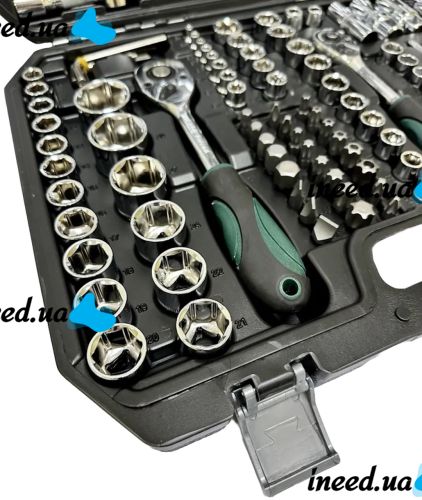 Автомобільний набір інструментів на 172 предмета Dream Car Tools ES-172 в кейсі Комплект ключів головок біт з тріскачкою для машини і вдома у валізі