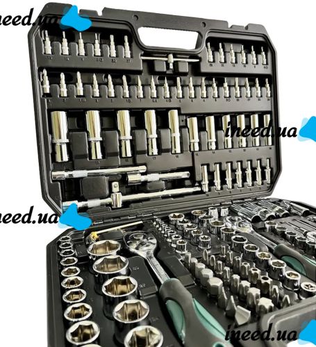 Автомобільний набір інструментів на 172 предмета Dream Car Tools ES-172 в кейсі Комплект ключів головок біт з тріскачкою для машини і вдома у валізі