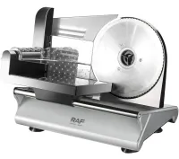 RAF R.8800 electric slicer for slicing meat, sausage and cheese products, RAF meat and cheese slicer from mains supply