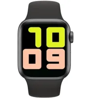 Наручні Смарт годинник Smart Watch T500 Спортивні з мікрофоном, тонометром IP67 Aluminium 44mm Розумні годинник з функціями фітнесу та здоров'я чорні