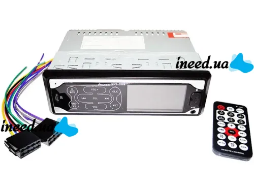 Car stereo ISO Pioneer MP3-3884 car stereo with touch buttons