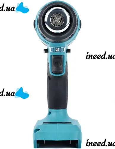 Акумуляторний будівельний фен Makita DHG180RT 48V 5Ah з 3 насадками, Промисловий тепловий пістолет 50-550°C Макіта з 2 акумуляторами в кейсі