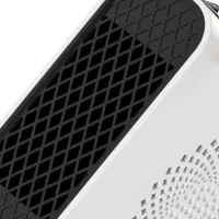 Outdoor Spiral Heater Fan Heater Voltronic JIEBO-N8 500W with Deer Horns, Portable Desktop Electric Heater Deer White