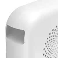 Outdoor Spiral Heater Fan Heater Voltronic JIEBO-N8 500W with Deer Horns, Portable Desktop Electric Heater Deer White