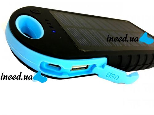 Portable Charger Power Bank Solar Charger 50000 mAh with Led flashlight and carbine on a solar battery, external battery 2, power bank
