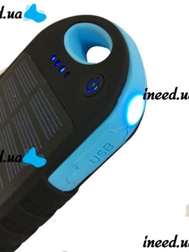 Portable Charger Power Bank Solar Charger 50000 mAh with Led flashlight and carbine on a solar battery, external battery 2, power bank