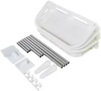 Wall shelf organizer Stenson R93341 for storing bathroom accessories 3 tiers above the toilet, Shelf rack 3 levels for toilet and bathroom
