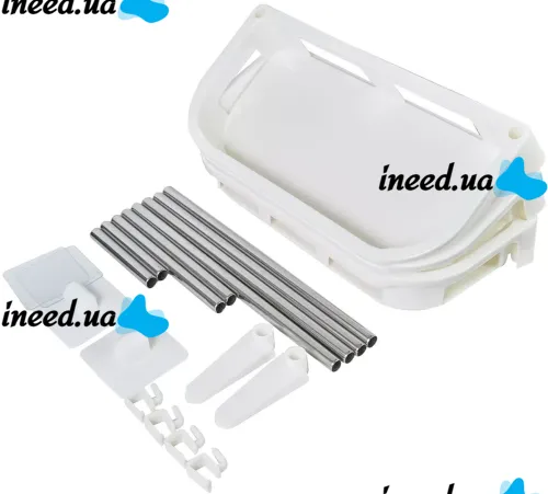 Wall shelf organizer Stenson R93341 for storing bathroom accessories 3 tiers above the toilet, Shelf rack 3 levels for toilet and bathroom