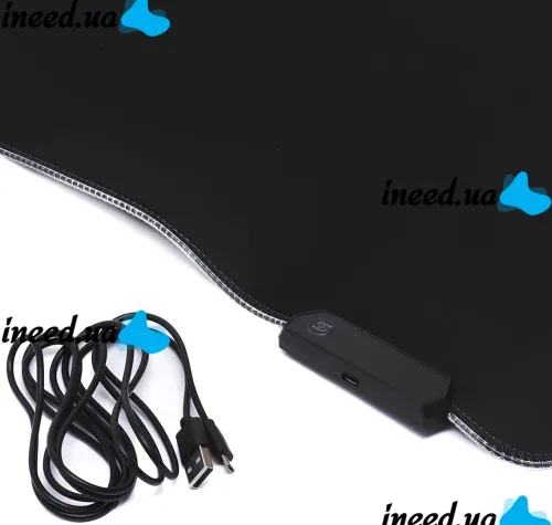 Gaming computer mouse pad Jedel MP-02 30x80 cm gaming surface with RGB backlight for PC and laptop computer mouse from USB XL-1747
