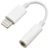 Універсальний кабель аудіо перехідник для навушників Lightning на 3.5 mm Aux Headphone Adapter J-002, Адаптер USB-C для телефону IPhone Білий