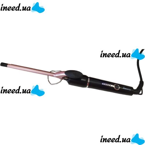 Gemei GM-2825 ceramic pro 9mm professional thin curling iron for small curls, Tourmaline-coated Afro, Gemmy Curling Iron