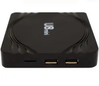 Smart TV Box U8 Mini 4Gb/32GB Android with remote control, 4K Android TV media player with built-in Wi-Fi module for TV Black