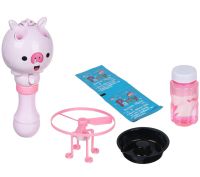 Flying Bubble Generator at the Launch of Bubble Toy with Flying Propeller, Children's Toy Spinner Blowing Soap Bubbles 80ml For Children