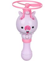 Flying Bubble Generator at the Launch of Bubble Toy with Flying Propeller, Children's Toy Spinner Blowing Soap Bubbles 80ml For Children