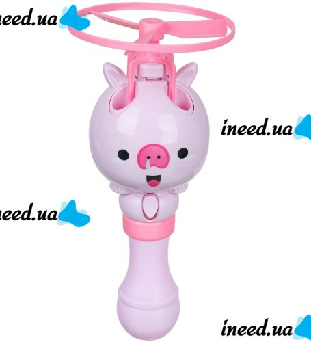 Flying Bubble Generator at the Launch of Bubble Toy with Flying Propeller, Children's Toy Spinner Blowing Soap Bubbles 80ml For Children