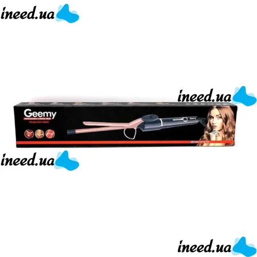 Gemei GM-2825 ceramic pro 9mm professional thin curling iron for small curls, Tourmaline-coated Afro, Gemmy Curling Iron
