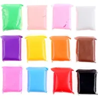 Solidifying plasticine Super Clay A1435D 12 colors for modeling and modeling figures, A set of air modeling with blades Worison BK-1012 for children