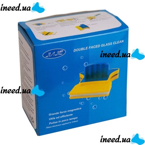 Двостороння магнітна щітка для миття вікон з двох сторін Cleaning Double Side Glass Cleaner, магнітний скребок двостороннього миття скла