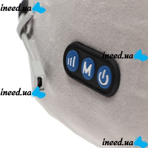 Беспроводная массажная подушка Gelius Smart Pillow Massager GP-PM001 для снятия усталости и напряжения шеи с подогревом и вибрацией на аккумуляторе