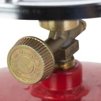 Туристичний газовий балон Пропан УКП-83 з пальником 8 л, туристичний газовий балон з пальником 3 кг червоний, 8 літрів