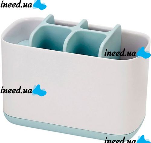 Настільна підставка органайзер Large Toothbrush Caddy для зубних щіток і пасти на 6 відсіків, Тримач зубної щітки Joseph для ванної кімнати Білий