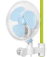 Переносний обертовий вентилятор Vivosun Fan HY-180 20W з прищіпкою для труби 2 швидкості, міні-вентилятор на кліпсі для обдування рослин HY180 Білий