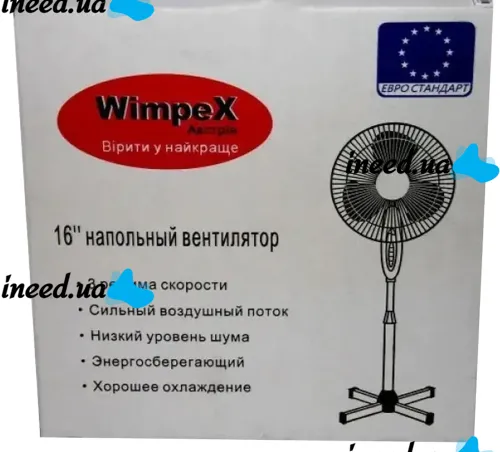 Outdoor Table Fan Wimpex WX-1807 with Iron Blades 40cm stand fan Timer 60W Wall Mounted Wimpex Transformer 16" KT1803