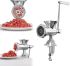 Механическая кухонная мясорубка Meat Grinder JSW-8, Бытовая алюминиевая ручная мясорубка измельчитель для приготовления фарша