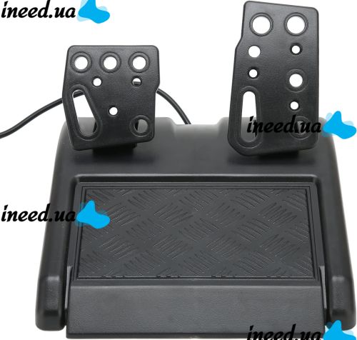 Vibration Steering Wheel 3-in-1 Universal Game Steering Wheel with Pedals and Gearbox for PC/PS2/PS3, Multimedia Sports Steering Wheel for PC