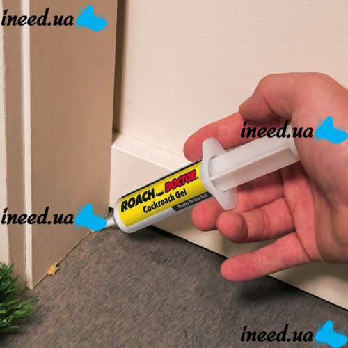 Гель від тарганів і комах Roach Doctor Cockroach Gel 30 г Універсальний гель-шприц, засіб захисту в шприці для знищення домашніх шкідників