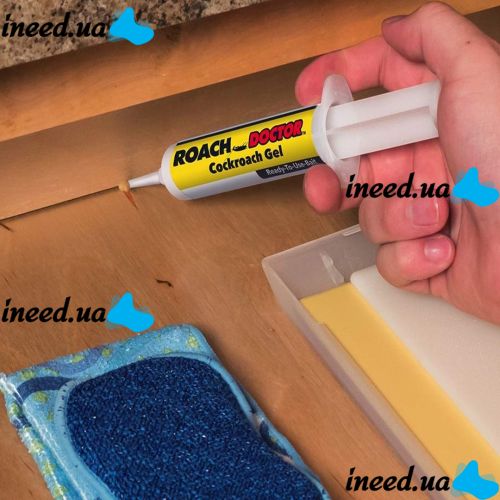 Гель від тарганів і комах Roach Doctor Cockroach Gel 30 г Універсальний гель-шприц, засіб захисту в шприці для знищення домашніх шкідників
