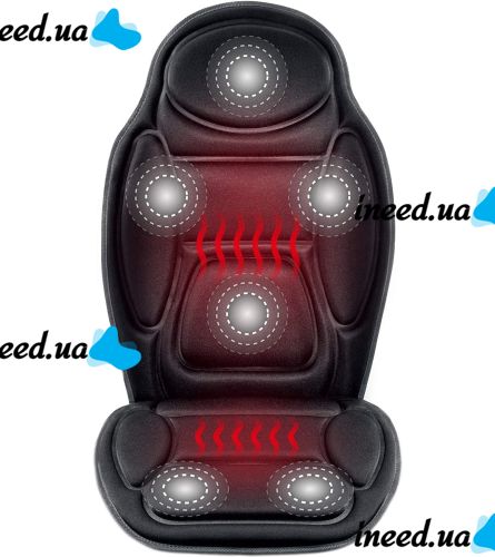 Massage cape heated Massage Cushion JB-616C for sitting in a car, a case with a massager for the LY-55 armchair from the mains and a cigarette lighter 12/220V