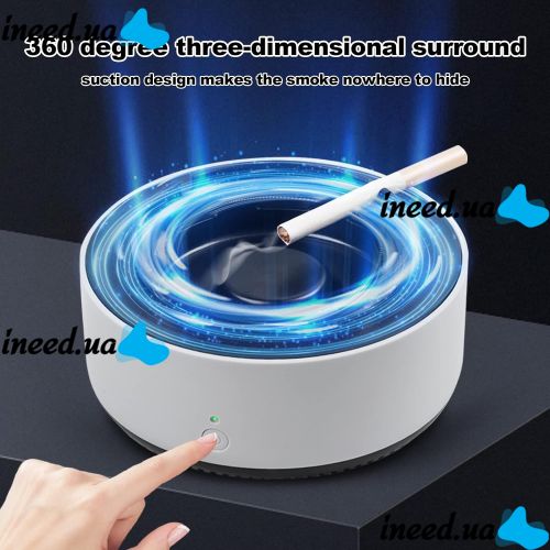 Kayfovo Smokeless Ashtray Aroma 469-7 2-in-1 Smart Smokeless Ashtray with Air Purification Function to Filter Secondhand Smoke from Cigarettes