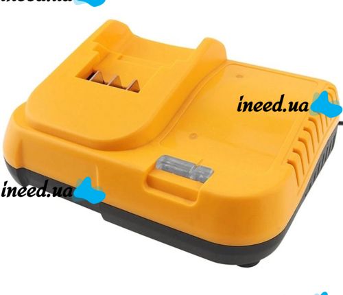 Зарядний пристрій для зарядки акумуляторів Dewalt 24V 3 контакти, Блок живлення зарядка Деволт для акумуляторної батареї 24В 2А від мережі Жовтий